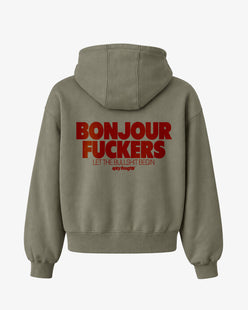 Oversized Hoodie - Bonjour Fuckers