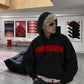 Oversized Hoodie - Buenos Dias Fuckers Curve