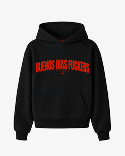 Oversized Hoodie - Buenos Dias Fuckers Curve