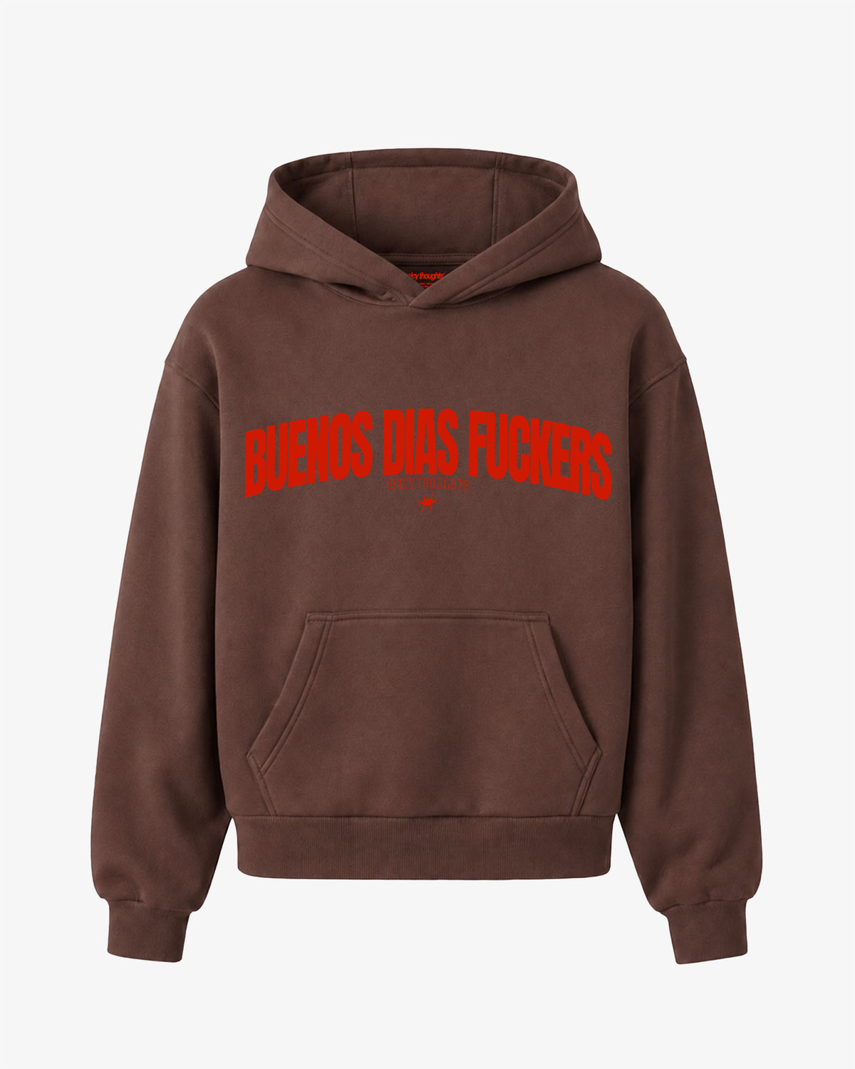 Oversized Hoodie - Buenos Dias Fuckers Curve