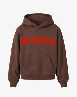 Oversized Hoodie - Buenos Dias Fuckers Curve