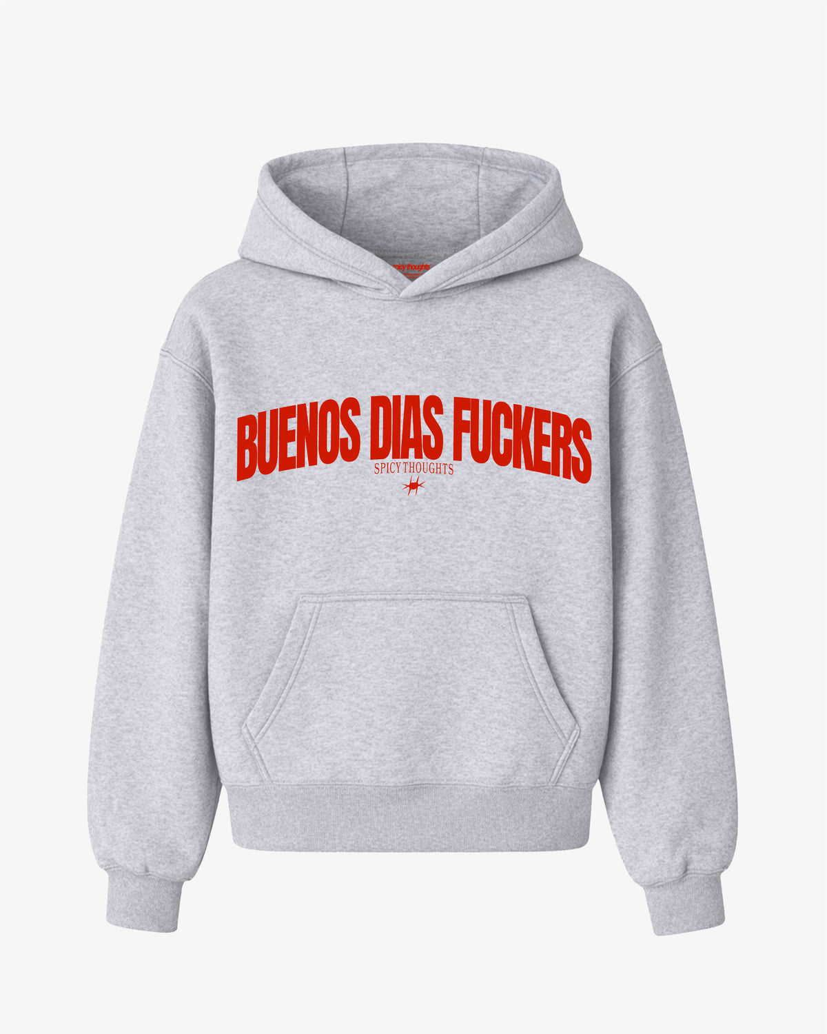 Oversized Hoodie - Buenos Dias Fuckers Curve