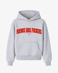 Oversized Hoodie - Buenos Dias Fuckers Curve