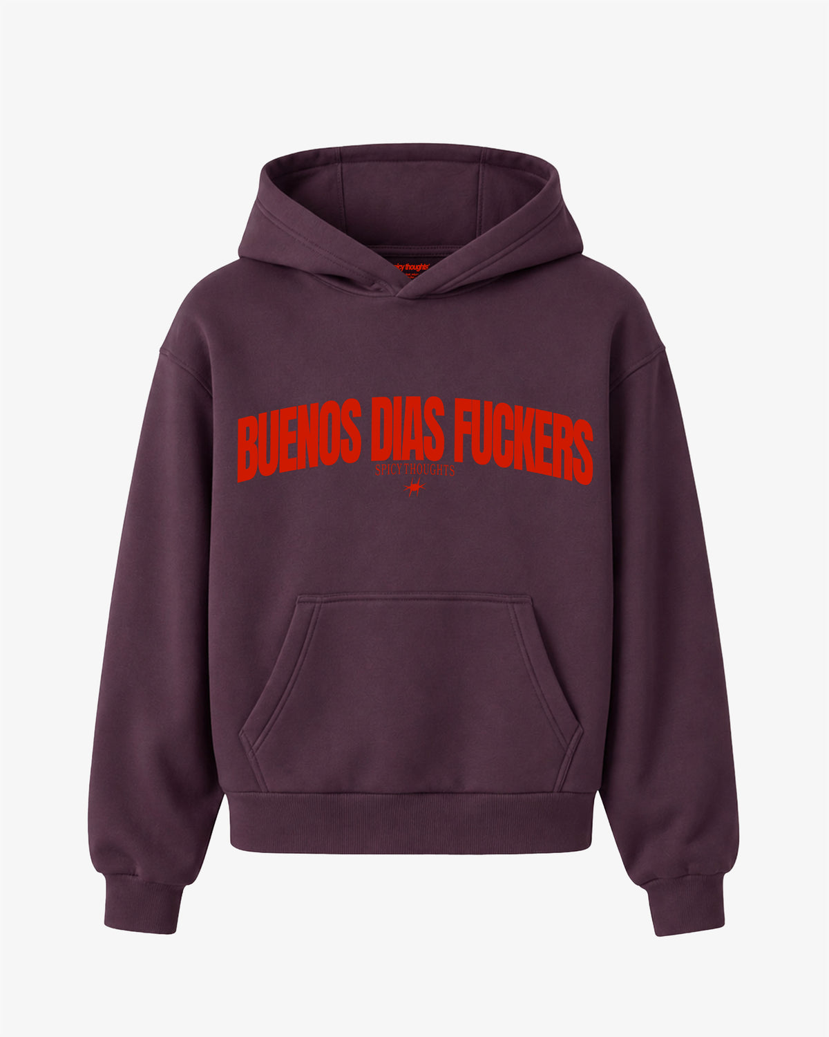 Oversized Hoodie - Buenos Dias Fuckers Curve