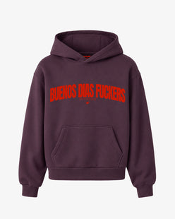Oversized Hoodie - Buenos Dias Fuckers Curve