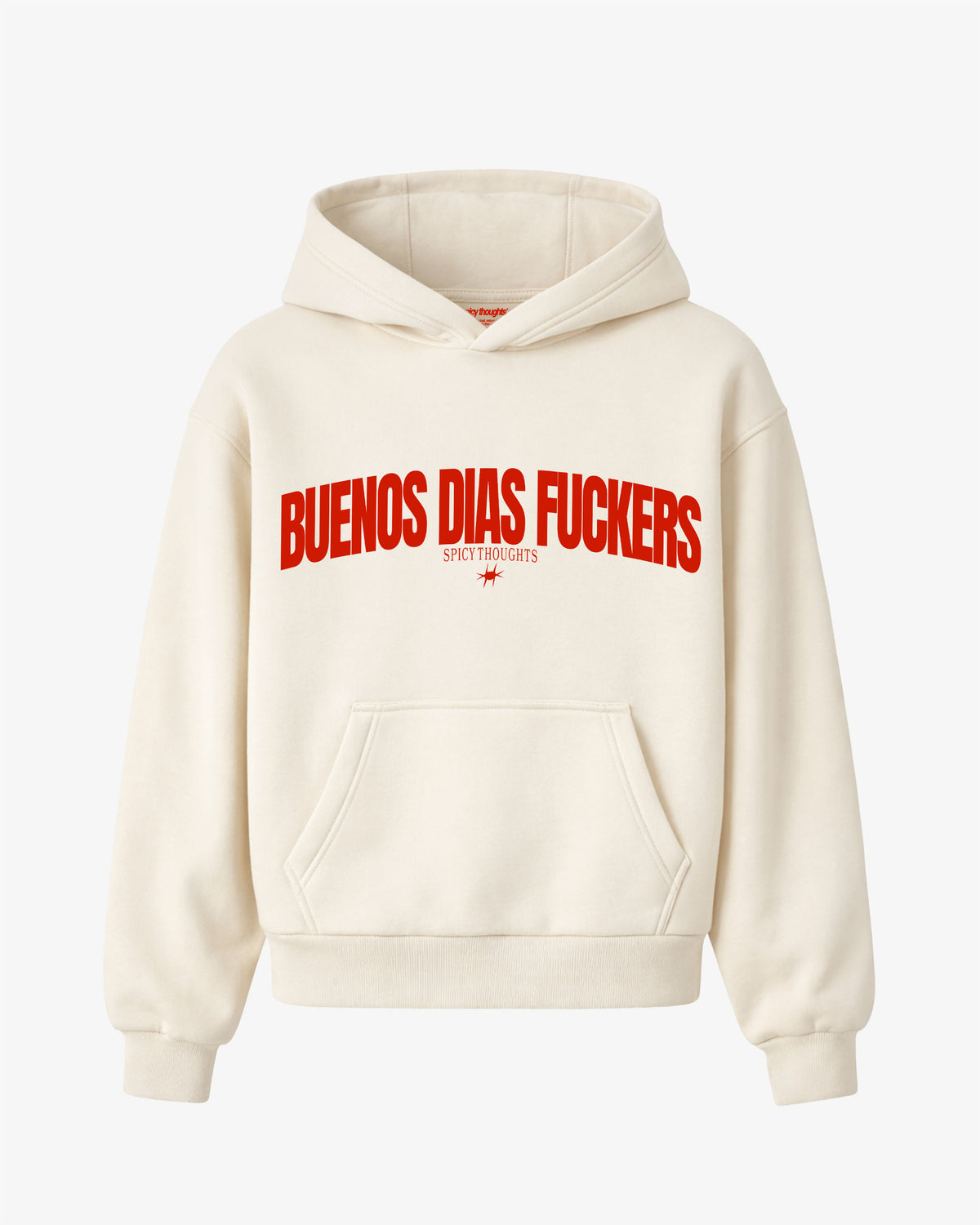 Oversized Hoodie - Buenos Dias Fuckers Curve