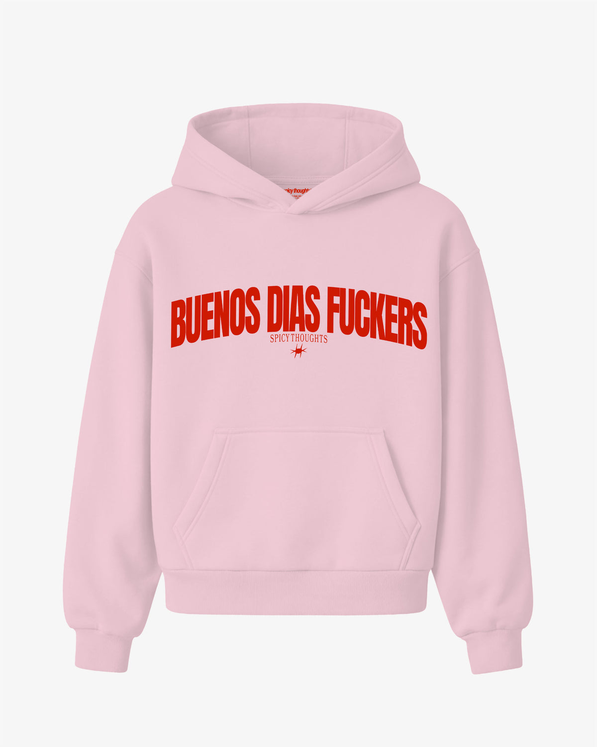 Oversized Hoodie - Buenos Dias Fuckers Curve