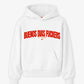 Oversized Hoodie - Buenos Dias Fuckers Curve