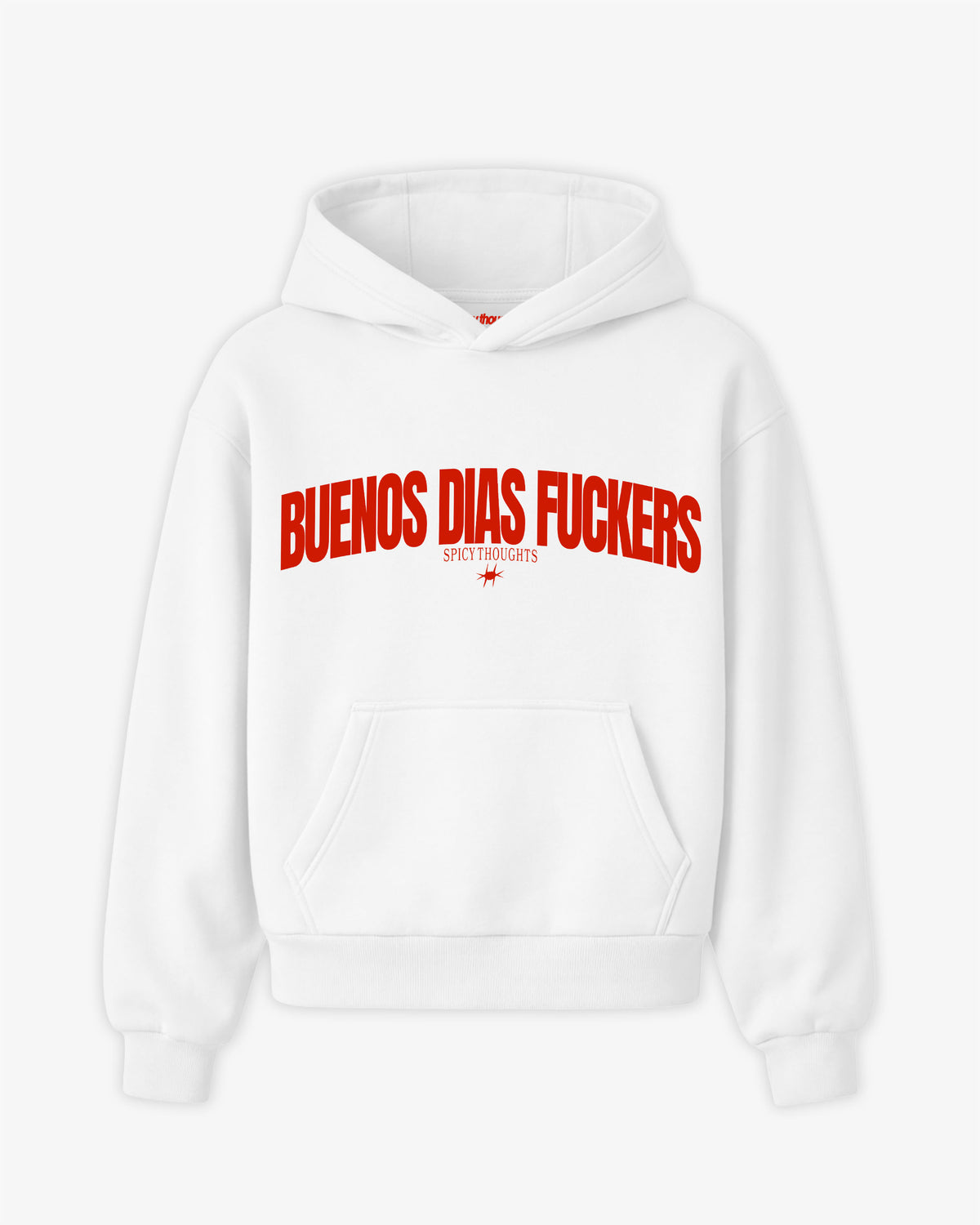 Oversized Hoodie - Buenos Dias Fuckers Curve