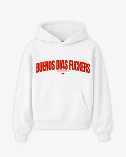 Oversized Hoodie - Buenos Dias Fuckers Curve