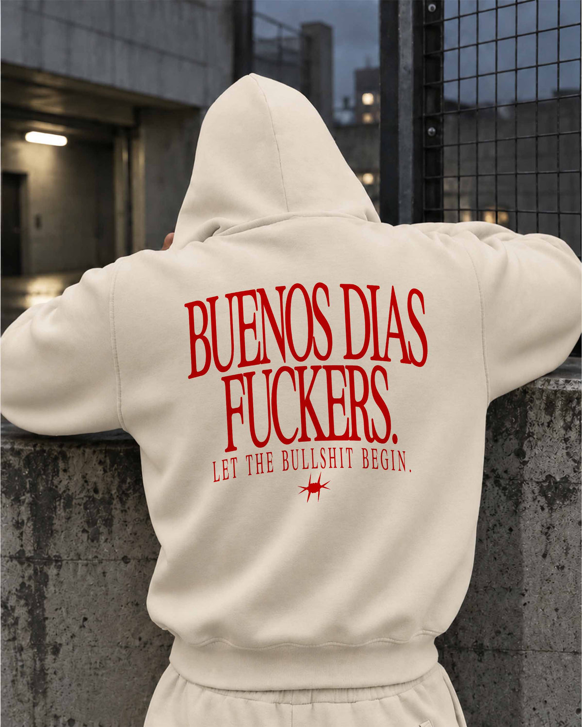 Oversized Hoodie - Buenos Dias Fuckers