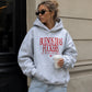 Oversized Hoodie Girls - Buenos Días Fuckers Frontprint