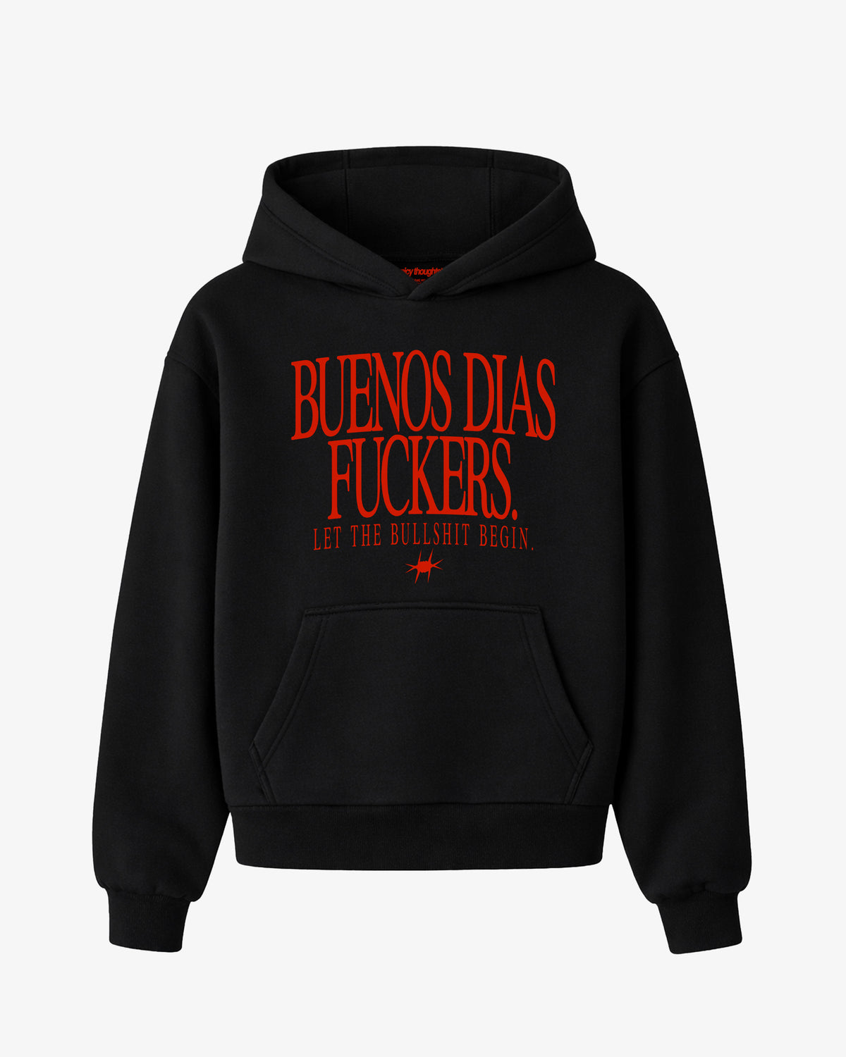 Oversized Hoodie Girls - Buenos Días Fuckers Frontprint