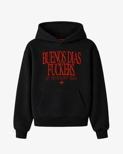 Oversized Hoodie Girls - Buenos Días Fuckers Frontprint