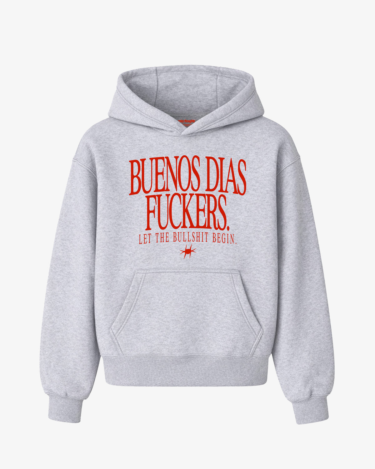 Oversized Hoodie Girls - Buenos Días Fuckers Frontprint