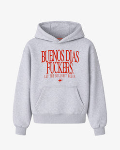 Oversized Hoodie Girls - Buenos Días Fuckers Frontprint