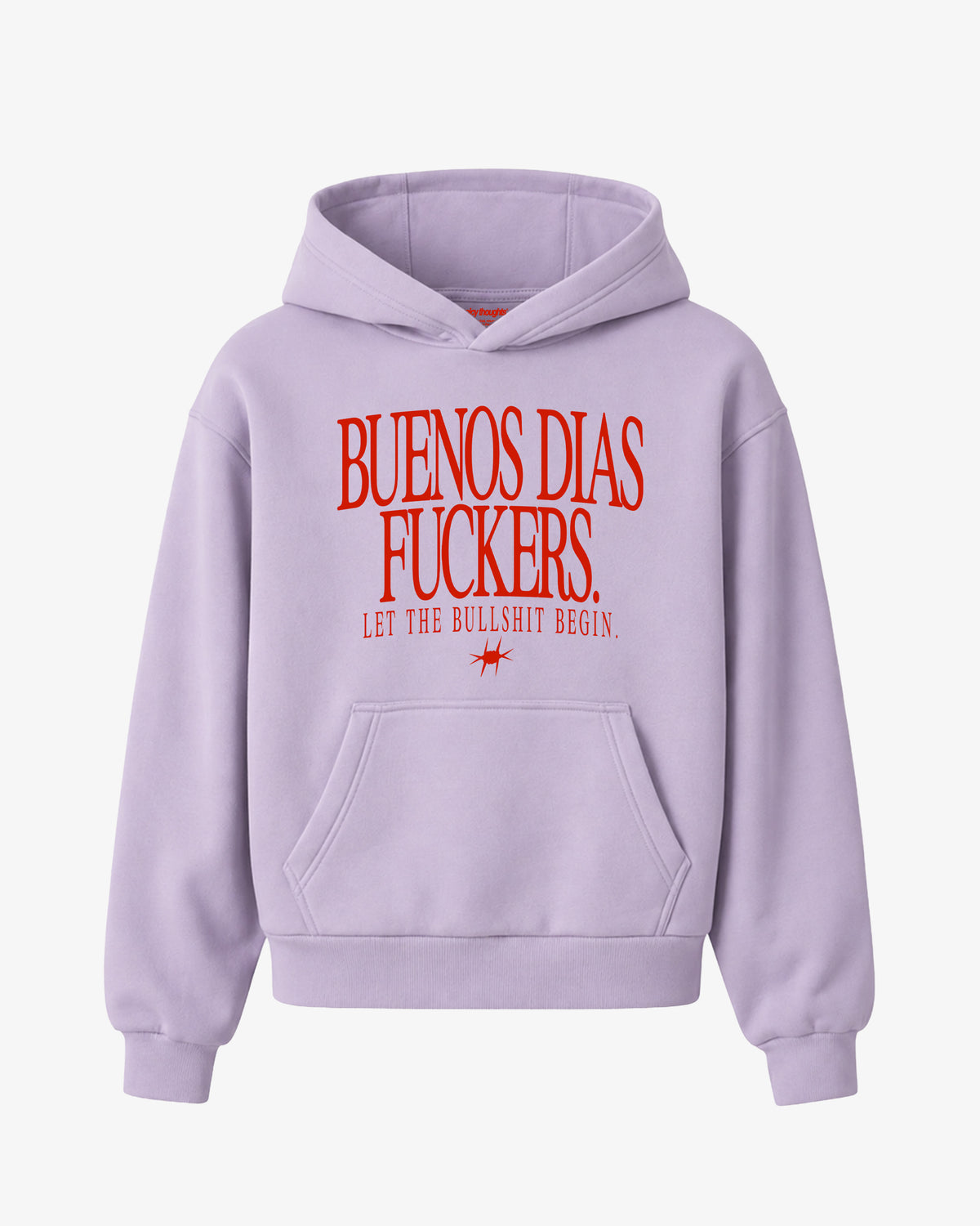 Oversized Hoodie Girls - Buenos Días Fuckers Frontprint
