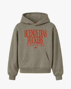Oversized Hoodie Girls - Buenos Días Fuckers Frontprint
