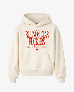 Oversized Hoodie Girls - Buenos Días Fuckers Frontprint