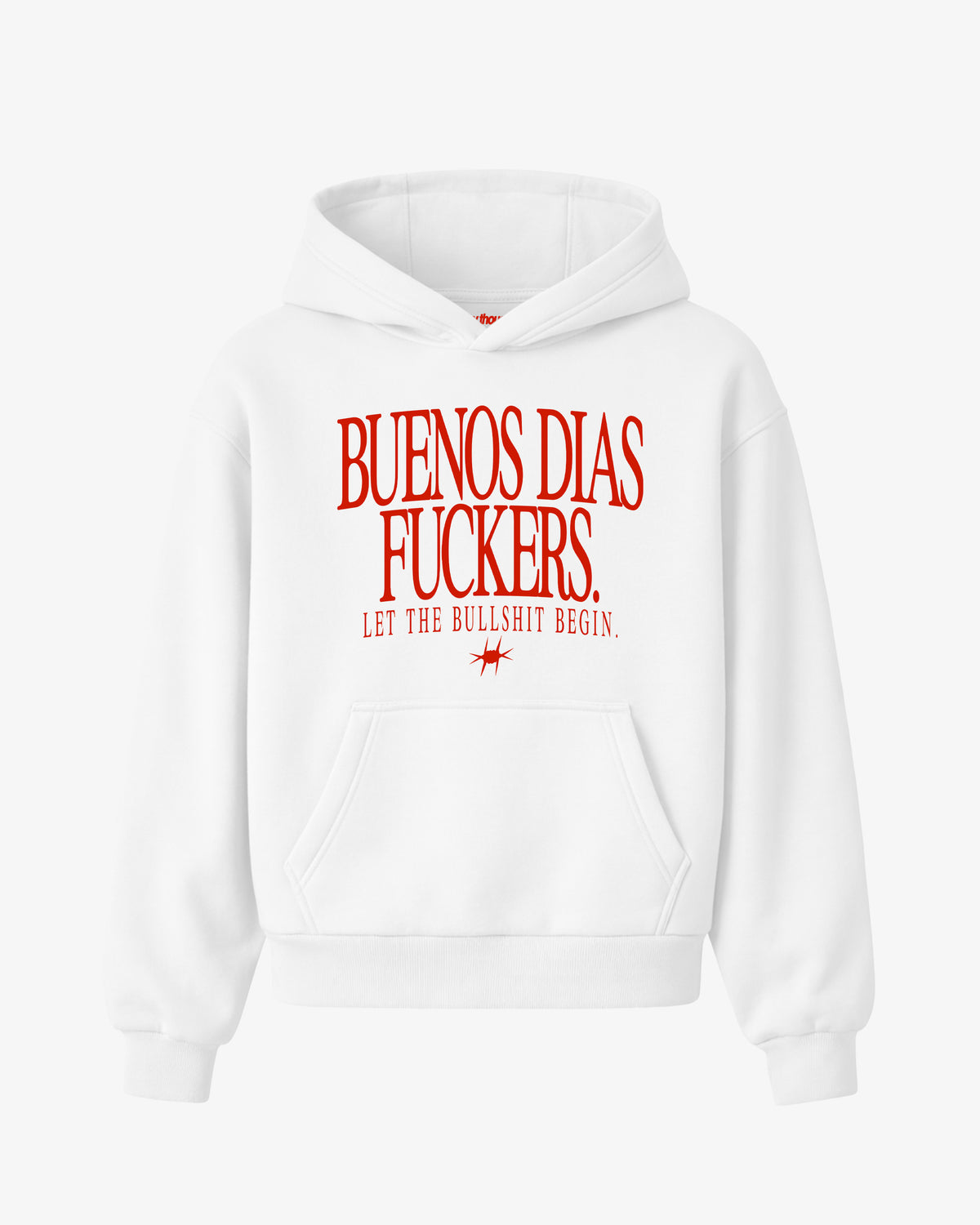 Oversized Hoodie Girls - Buenos Días Fuckers Frontprint