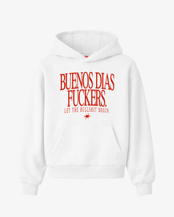 Oversized Hoodie Girls - Buenos Días Fuckers Frontprint