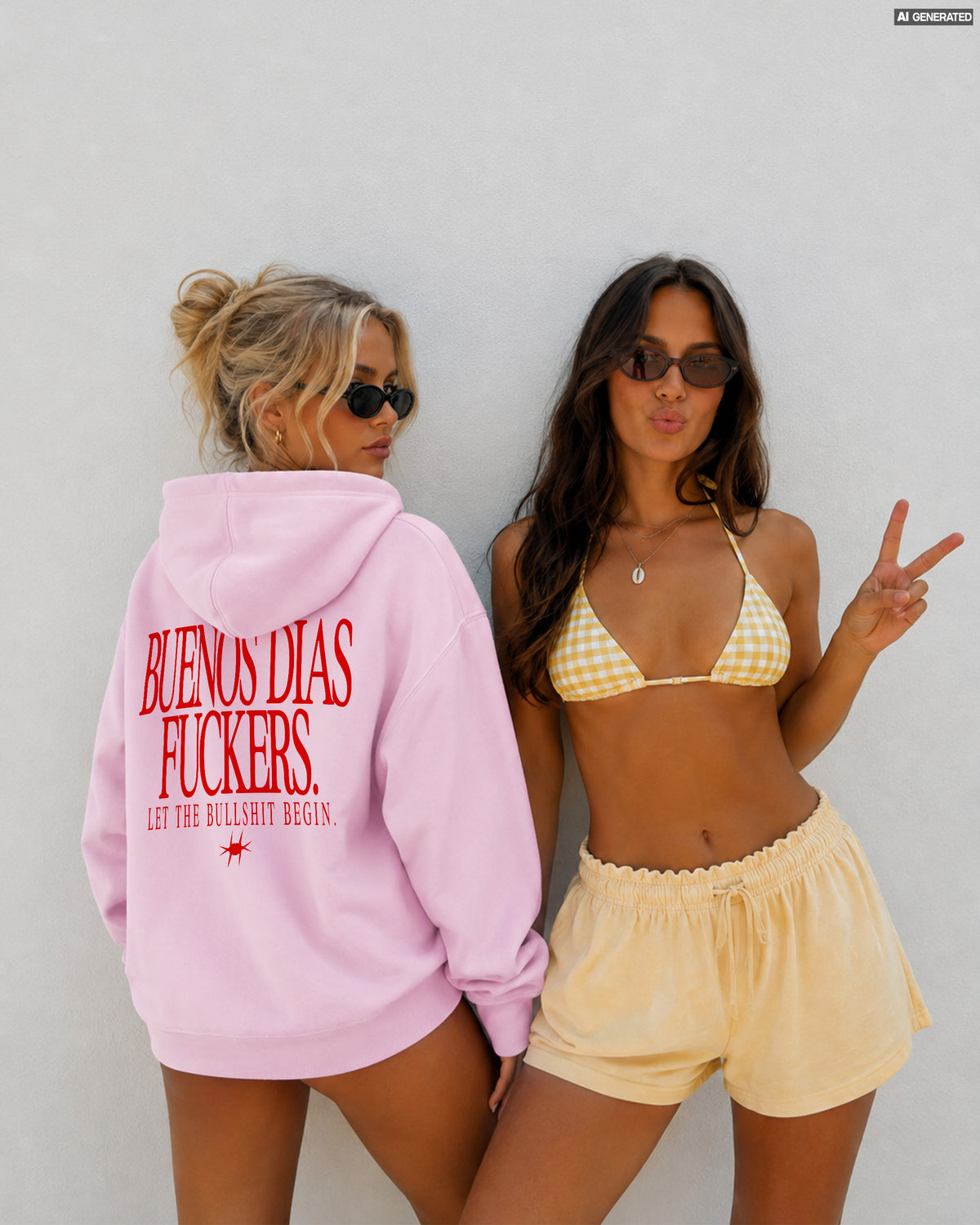 Oversized Zip Hoodie - Buenos Días Fuckers