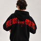 Oversized Hoodie - Buenos Dias Fuckers Back Arch