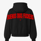 Oversized Hoodie - Buenos Dias Fuckers Back Arch