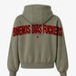 Oversized Hoodie - Buenos Dias Fuckers Back Arch