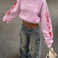 Oversized Hoodie - Buenos Dias Fuckers Sleeve