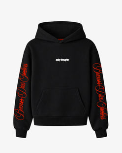 Oversized Hoodie - Buenos Dias Fuckers Sleeve