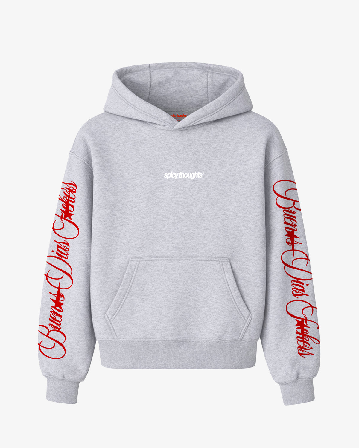 Oversized Hoodie - Buenos Dias Fuckers Sleeve