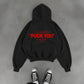 Oversized Hoodie - Can You See The Fuck You In My Smile