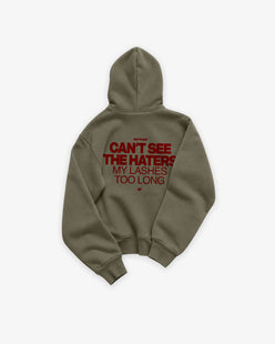 Oversized Hoodie - Can’t see the haters. My lashes too long.