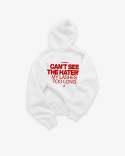 Oversized Hoodie - Can’t see the haters. My lashes too long.