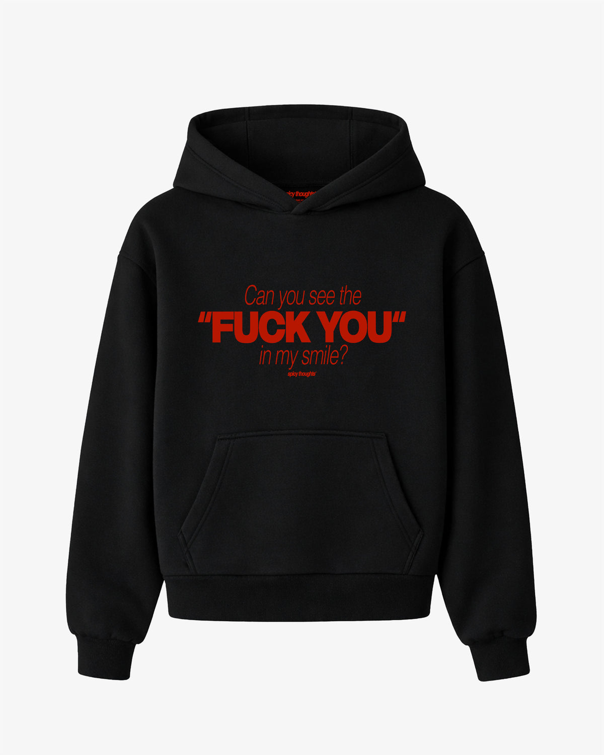 Oversized Hoodie - Can You See The Fuck You In My Smile Frontprint