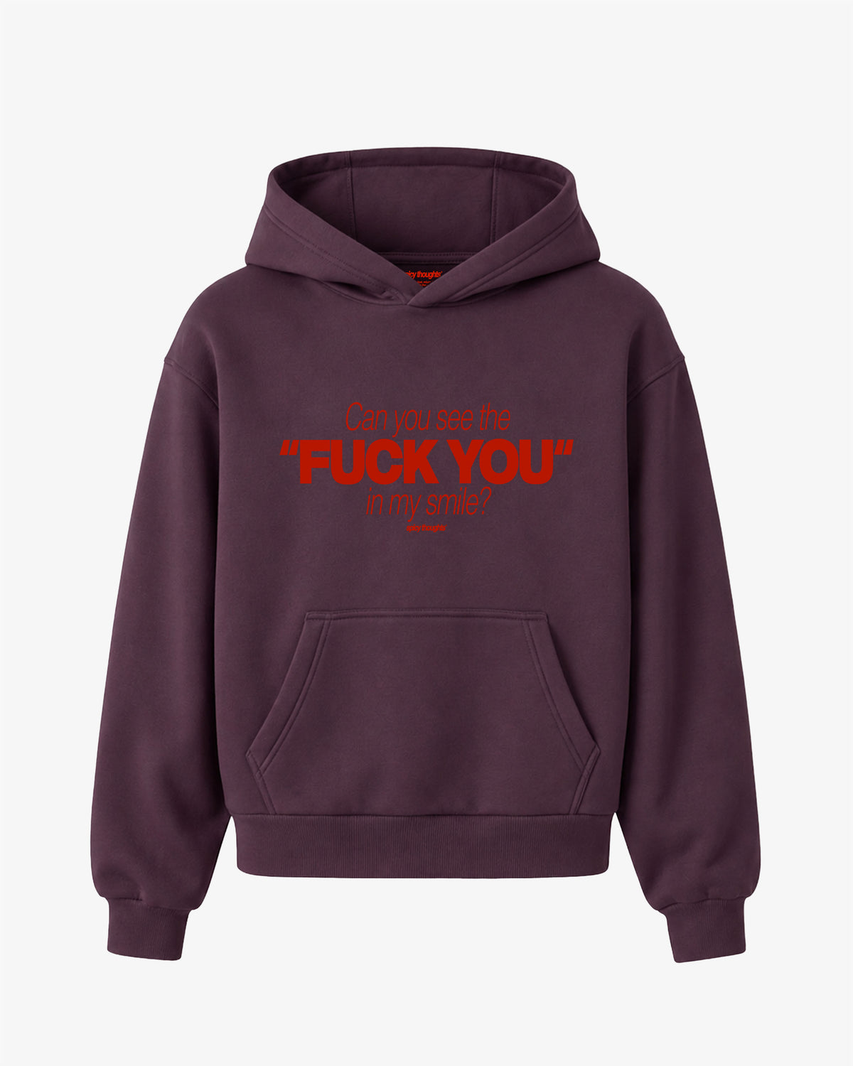 Oversized Hoodie - Can You See The Fuck You In My Smile Frontprint