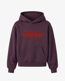 Oversized Hoodie - Can You See The Fuck You In My Smile Frontprint
