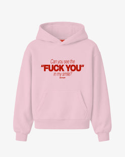 Oversized Hoodie - Can You See The Fuck You In My Smile Frontprint