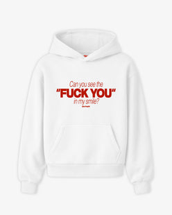 Oversized Hoodie - Can You See The Fuck You In My Smile Frontprint