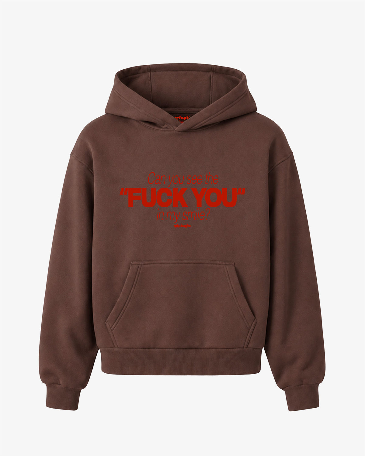 Oversized Hoodie - Can You See The Fuck You In My Smile Frontprint