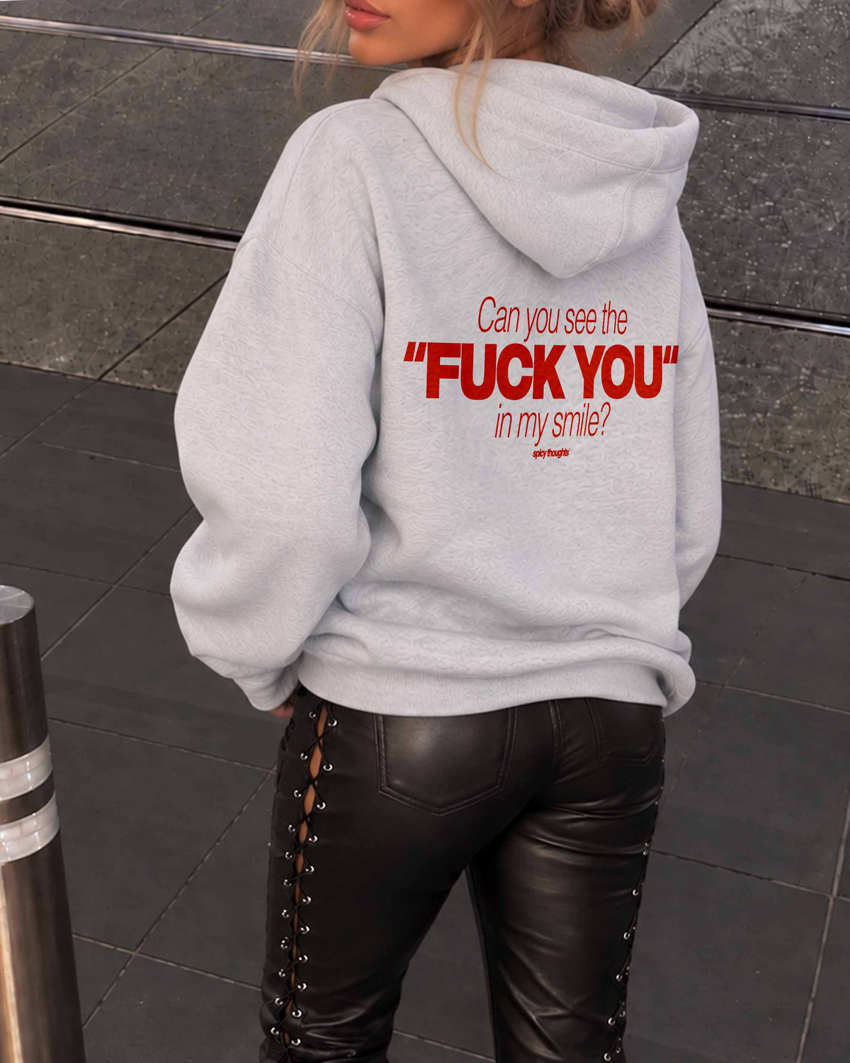 Oversized Hoodie - Can You See The Fuck You In My Smile