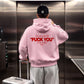 Oversized Zip Hoodie - Can You See The Fuck You In My Smile