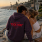 Oversized Zip Hoodie - Can You See The Fuck You In My Smile