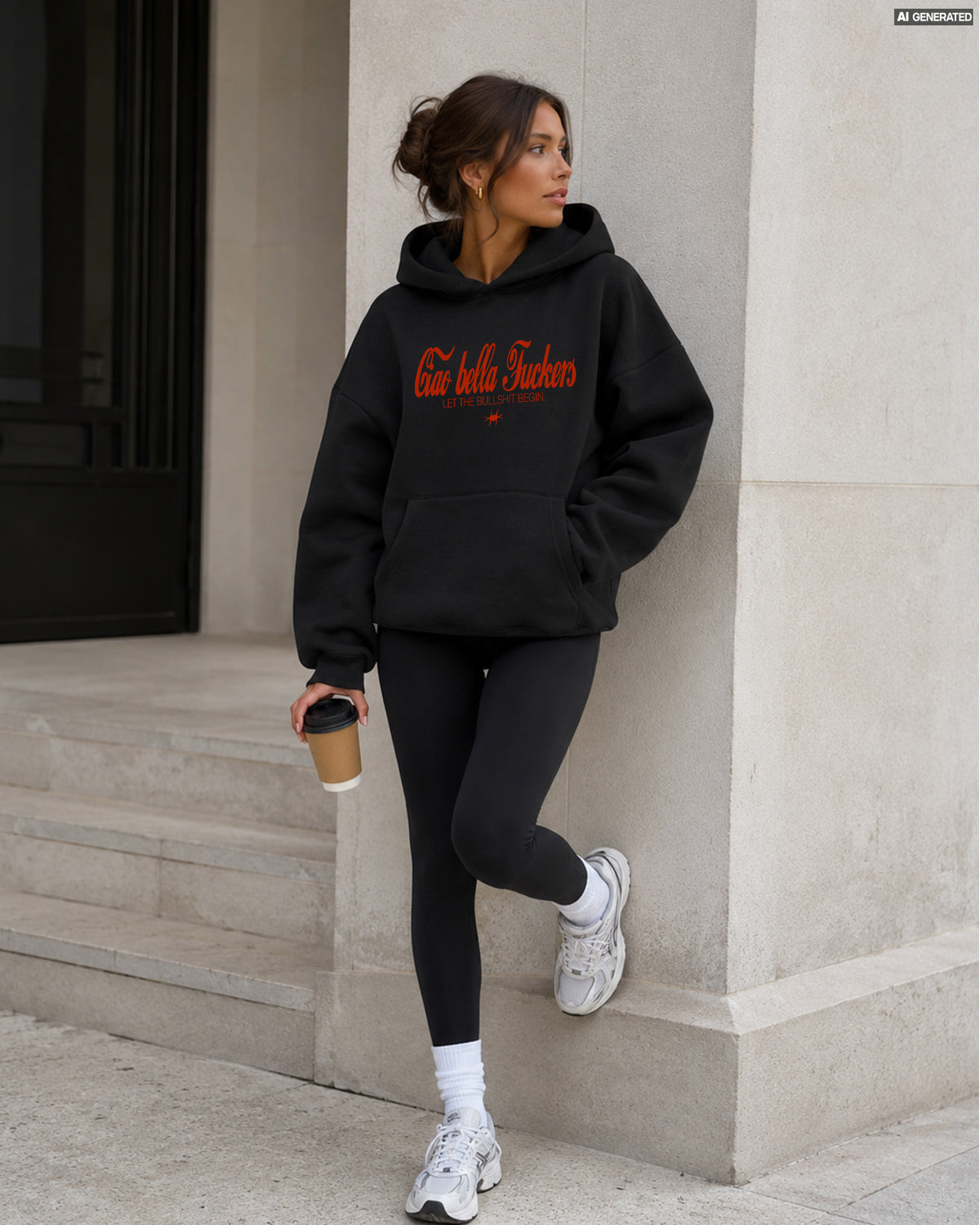 Oversized Hoodie - Ciao Bella Fuckers