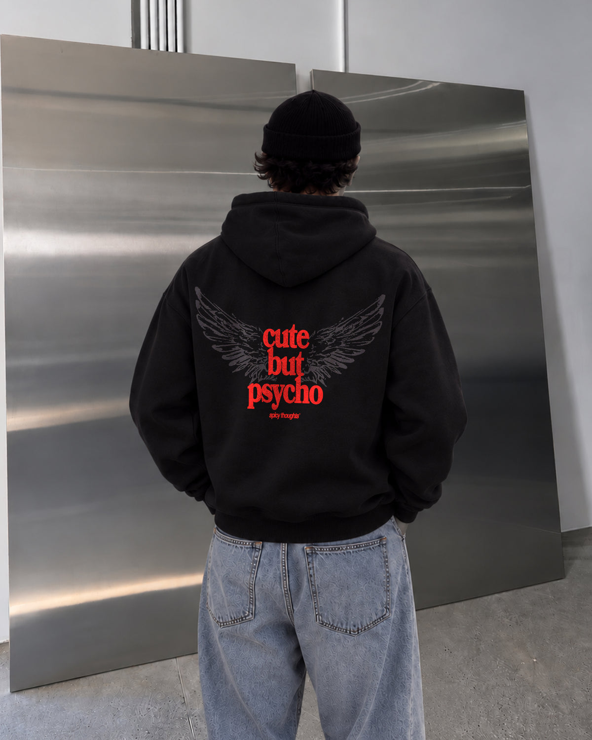 Oversized Hoodie - Cute But Psycho