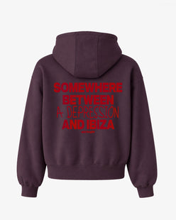 Oversized Hoodie - Somewhere Between A Depression And Ibiza