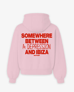 Oversized Hoodie - Somewhere Between A Depression And Ibiza