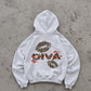 Oversized Hoodie - Diva Leopard Kiss