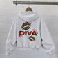 Oversized Hoodie - Diva Leopard Kiss